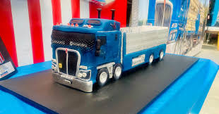 Custom truck-themed birthday cake - Twisted Flour & Sugar custom cakes Christchurch